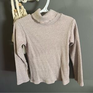 ZARA • Girls Ribbed Long Sleeve Turtleneck